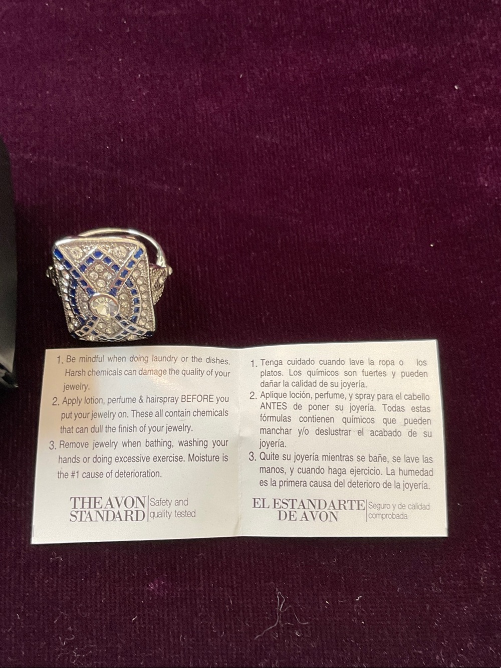Avon Calling, Beautiful Silver-tone Ring, Size 6.5 - Picture 9 of 10